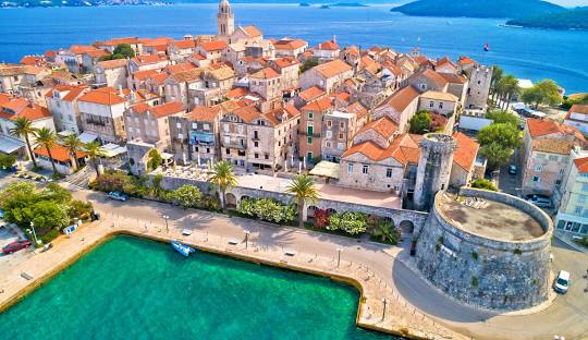 Korčula aerial view